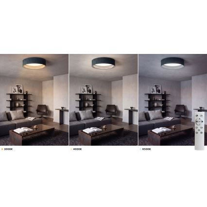 Brilagi - hämardatav LED-laelamp VELVET SMART VARI LED/36W/230V 3000-6500K Ø 55 cm roheline + kaugjuhtimispult