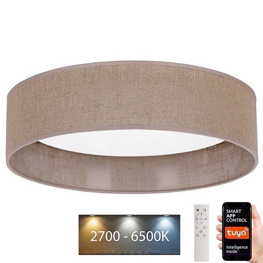 Brilagi - LED Hämardatav valgusti VELVET SMART LED/24W/230V d. 45 cm 2700-6500K Wi-Fi Tuya pruun + pult