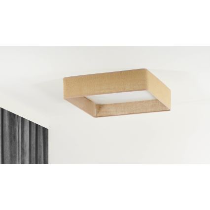 Brilagi - LED Hämardatav laevalgusti VELVET SQUARE LED/24W/230V 3000/4000/6500K + kaugjuhtimispult pruun