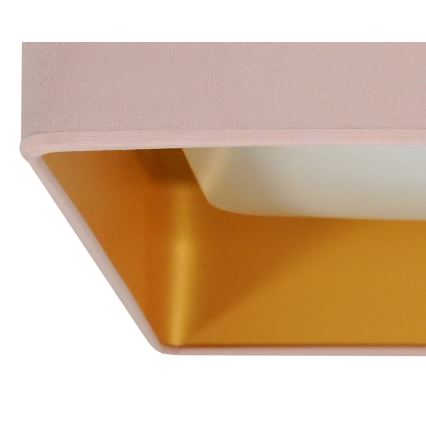 Brilagi - LED Hämardatav laevalgusti VELVET SQUARE LED/24W/230V 3000/4000/6500K + kaugjuhtimispult roosa