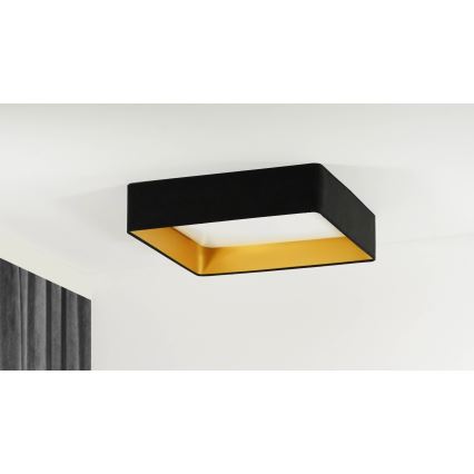 Brilagi - VELVET SQUARE SMART hämardatav LED/36W/230V 60x60 cm 2700-6500K Wi‑Fi Tuya + puldiga must