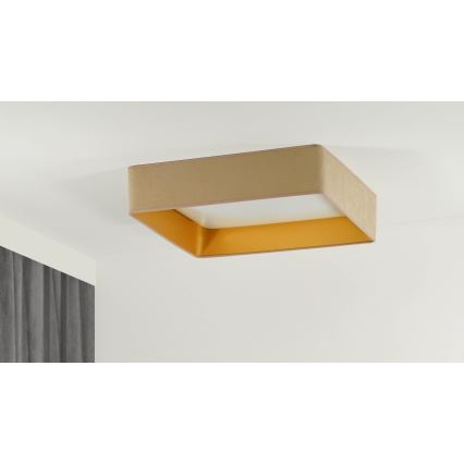 Brilagi - LED Hämardatav laevalgusti VELVET SQUARE SMART LED/36W/230V 2700-6500K Wi-Fi Tuya + kaugjuhtimispult beež