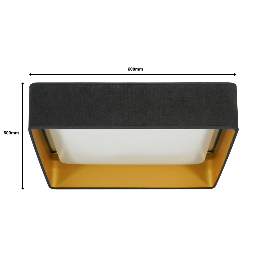 Brilagi - LED Hämardatav laevalgusti VELVET SQUARE SMART LED/36W/230V 2700-6500K Wi-Fi Tuya + kaugjuhtimispult hall