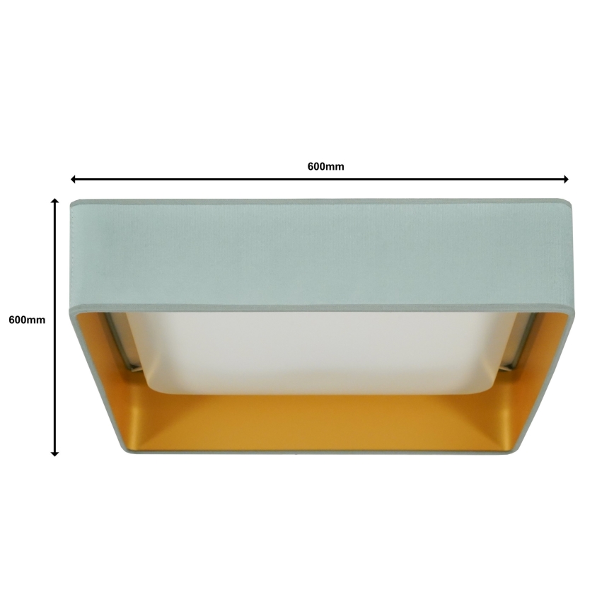 Brilagi - LED Hämardatav laevalgusti VELVET SQUARE SMART LED/36W/230V 2700-6500K Wi-Fi Tuya + kaugjuhtimispult münt