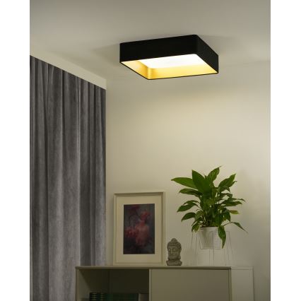 Brilagi - LED Hämardatav laevalgusti VELVET SQUARE SMART LED/36W/230V 2700-6500K Wi-Fi Tuya + kaugjuhtimispult must