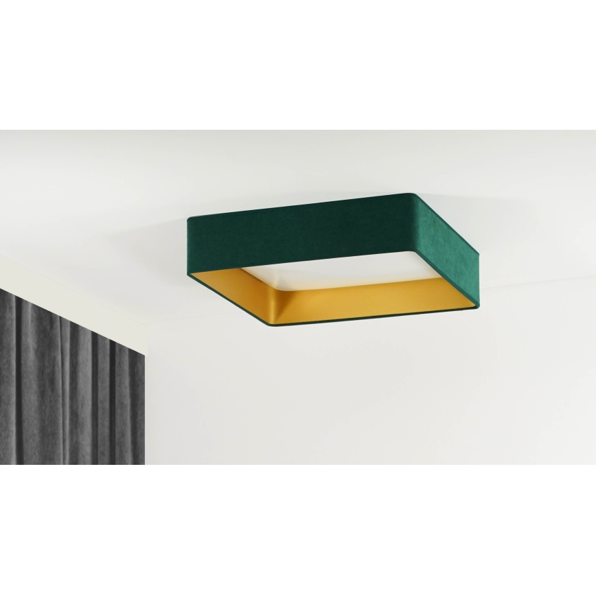Brilagi - LED Hämardatav laevalgusti VELVET SQUARE SMART LED/36W/230V 2700-6500K Wi-Fi Tuya + kaugjuhtimispult roheline