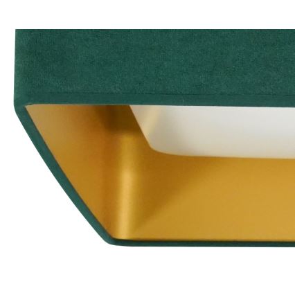 Brilagi - VELVET SQUARE SMART hämardatav laevalgusti LED/36W/230V 60x60 cm 2700-6500K Wi-Fi Tuya + kaugjuhtimispult roheline
