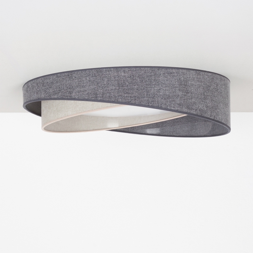 BRILAGI - LED Hämardatav laelamp VELVET TWIST LED/36W/230V 3000-6000K läbimõõt 65 cm Wi-Fi Tuya Beacon hall/kreemjas + kaugjuhtimispult