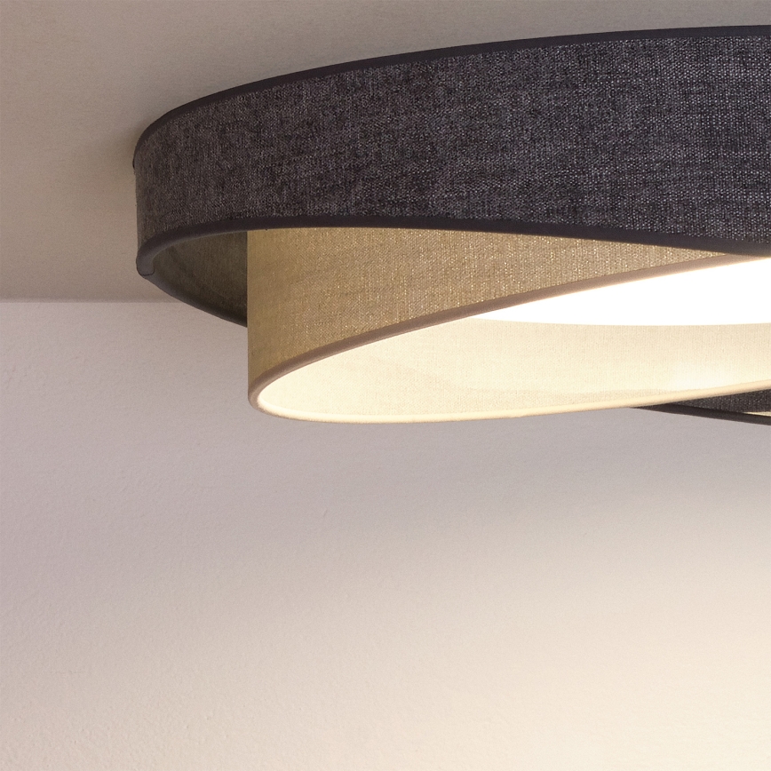 BRILAGI - LED Hämardatav laelamp VELVET TWIST LED/36W/230V 3000-6000K läbimõõt 65 cm Wi-Fi Tuya Beacon hall/kreemjas + kaugjuhtimispult