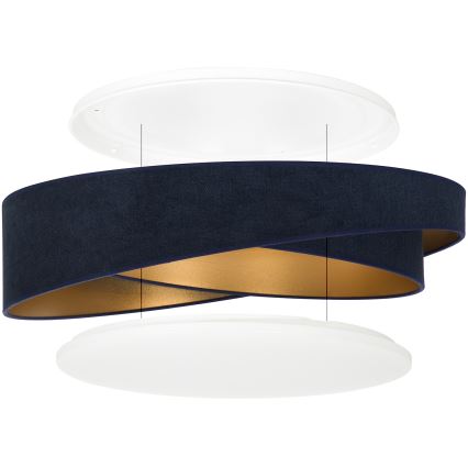 BRILAGI - Hämardatav LED laelamp VELVET TWIST LED/36W/230V 3000-6000K läbimõõt 65 cm Wi-Fi Tuya Beacon sinine/kuldne + kaugjuhtimispult