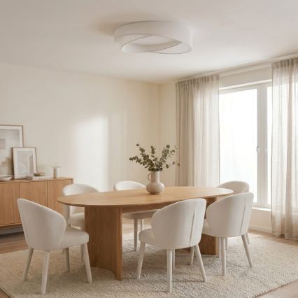 BRILAGI - LED hämardatav laelamp VELVET TWIST LED/36W/230V 3000-6000K läbimõõt 65 cm Wi-Fi Tuya Beacon valge + kaugjuhtimispult