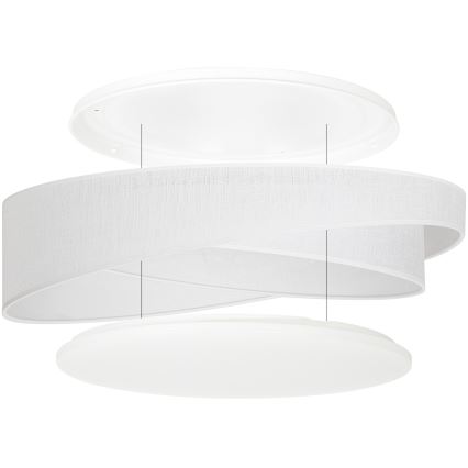 BRILAGI - LED hämardatav laelamp VELVET TWIST LED/36W/230V 3000-6000K läbimõõt 65 cm Wi-Fi Tuya Beacon valge + kaugjuhtimispult