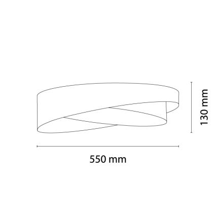 BRILAGI - LED hämardatav laelamp VELVET TWIST LED/36W/230V 3000-6000K läbimõõt 65 cm Wi-Fi Tuya Beacon valge + kaugjuhtimispult