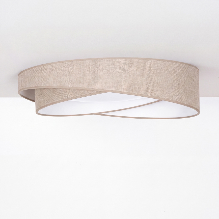BRILAGI - LED hämardatav laelamp VELVET TWIST LED/36W/230V 3000-6000K läbimõõt 65 cm Wi-Fi Tuya Beacon beež + kaugjuhtimispult