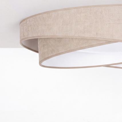 BRILAGI - LED hämardatav laelamp VELVET TWIST LED/36W/230V 3000-6000K läbimõõt 65 cm Wi-Fi Tuya Beacon beež + kaugjuhtimispult