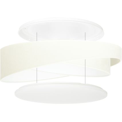 BRILAGI - LED hämardatav laelamp VELVET TWIST LED/36W/230V 3000-6000K läbimõõt 65 cm Wi-Fi Tuya Beacon beež + kaugjuhtimispult