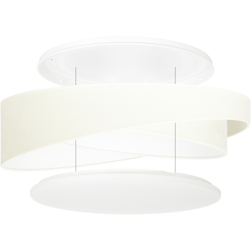 BRILAGI - LED hämardatav laelamp VELVET TWIST LED/36W/230V 3000-6000K läbimõõt 65 cm Wi-Fi Tuya Beacon beež + kaugjuhtimispult