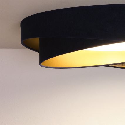 BRILAGI - LED hämardatav laevalgusti VELVET TWIST LED/36W/230V 3000-6000K läbimõõt 65 cm Wi-Fi Tuya Beacon sinine/kuldne + kaugjuhtimispult