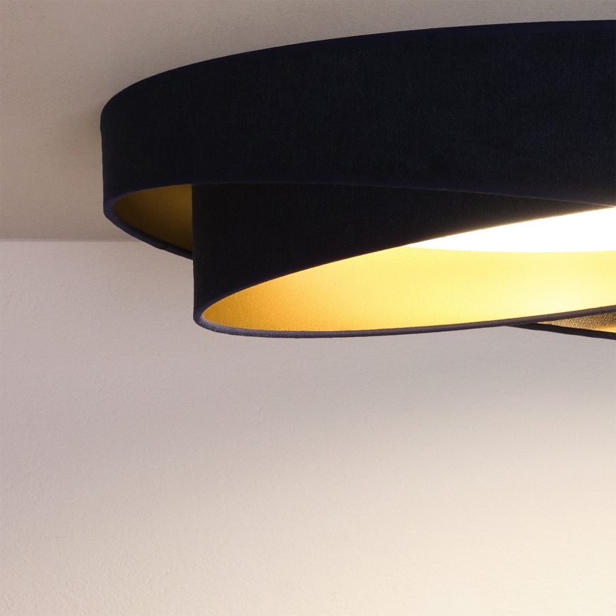 BRILAGI - LED hämardatav laevalgusti VELVET TWIST LED/36W/230V 3000-6000K läbimõõt 65 cm Wi-Fi Tuya Beacon sinine/kuldne + kaugjuhtimispult