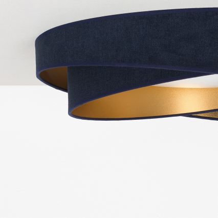 BRILAGI - LED hämardatav laevalgusti VELVET TWIST LED/36W/230V 3000-6000K läbimõõt 65 cm Wi-Fi Tuya Beacon sinine/kuldne + kaugjuhtimispult