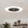 Brilagi - LED Hämardatav valgusti ventilaatoriga AURA LED/38W/230V 3000-6000K must + pult