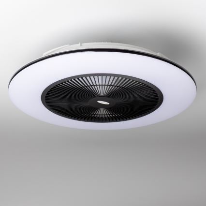 Brilagi - LED Hämardatav valgusti ventilaatoriga AURA LED/38W/230V 3000-6000K must + pult