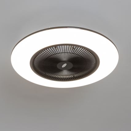 Brilagi - LED Hämardatav valgusti ventilaatoriga AURA LED/38W/230V 3000-6000K must + pult