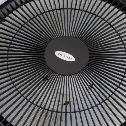 Brilagi - LED Hämardatav valgusti ventilaatoriga AURA LED/38W/230V 3000-6000K must + pult