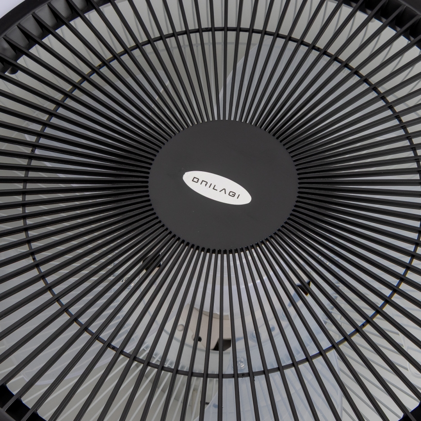Brilagi - LED Hämardatav valgusti ventilaatoriga AURA LED/38W/230V 3000-6000K must + pult