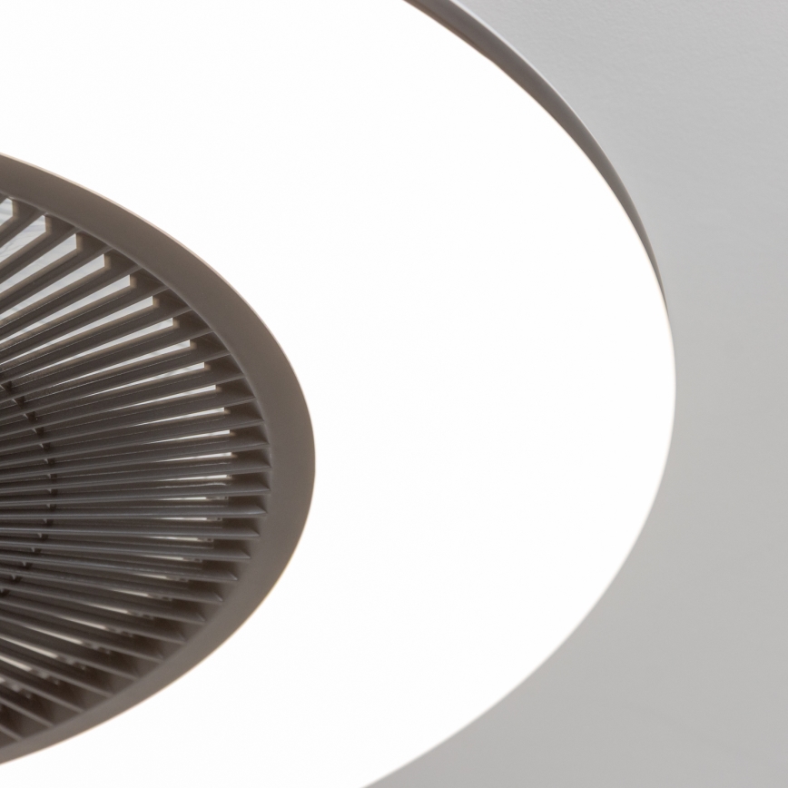 Brilagi - LED Hämardatav valgusti ventilaatoriga AURA LED/38W/230V 3000-6000K must + pult