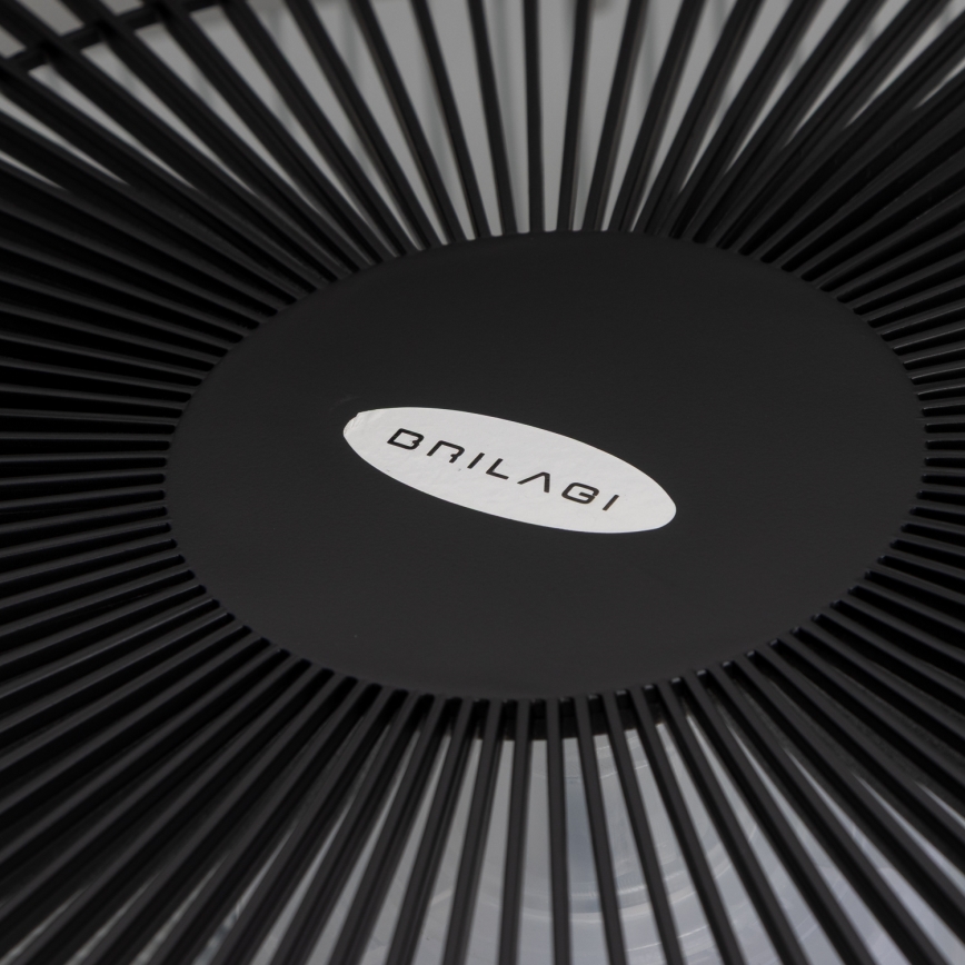 Brilagi - LED Hämardatav valgusti ventilaatoriga AURA LED/38W/230V 3000-6000K must + pult
