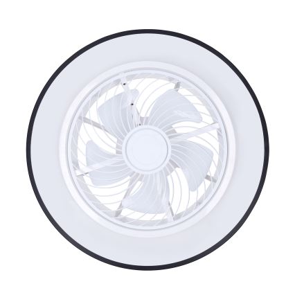 Brilagi - hämardatav LED-laelamp ventilaatoriga LED/30W/230V 3000-6500K läbimõõt 50 cm must + kaugjuhtimispult