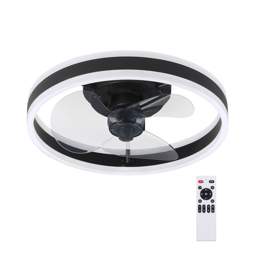 Brilagi - LED Hämardatav laeventilaator valgustiga LED/30W/230V 3000-6500K must + kaugjuhtimispult