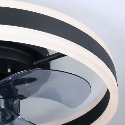 Brilagi - LED Hämardatav laeventilaator valgustiga LED/30W/230V 3000-6500K must + kaugjuhtimispult