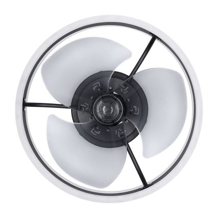 Brilagi - LED Hämardatav laeventilaator valgustiga LED/30W/230V 3000-6500K must + kaugjuhtimispult