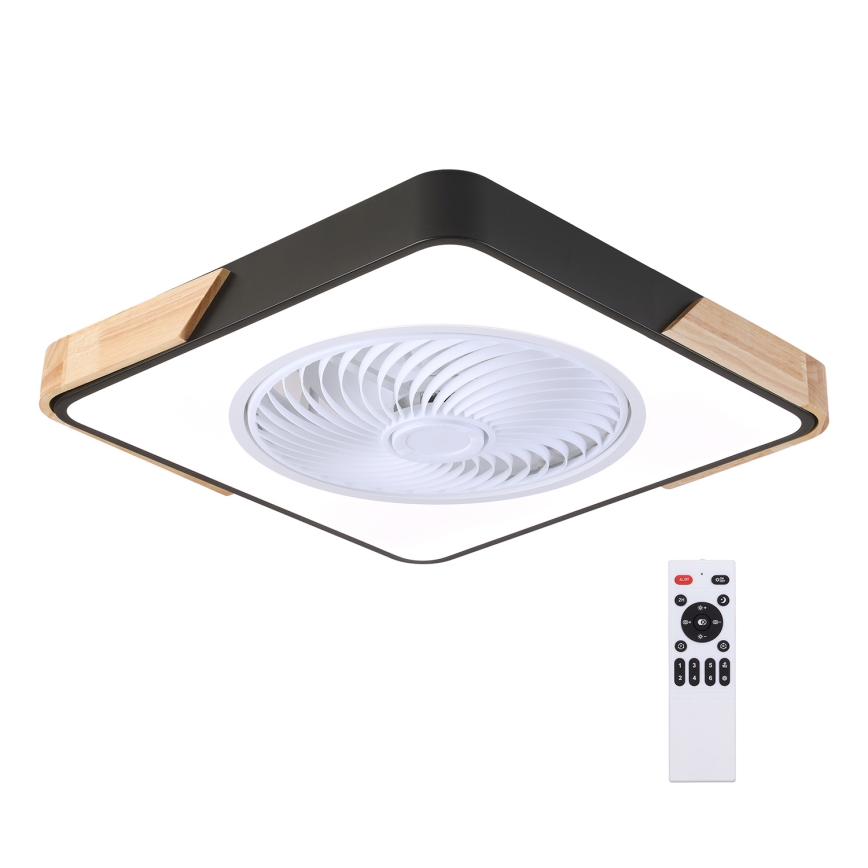 Brilagi - LED Hämardatav laeventilaator valgustiga LED/30W/230V 3000-6500K must/tamm + kaugjuhtimispult