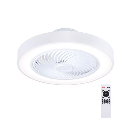 Brilagi - LED hämardatav laevalgusti ventilaatoriga LED/30W/230V 3000-6500K läbimõõt 50 cm valge + kaugjuhtimispult