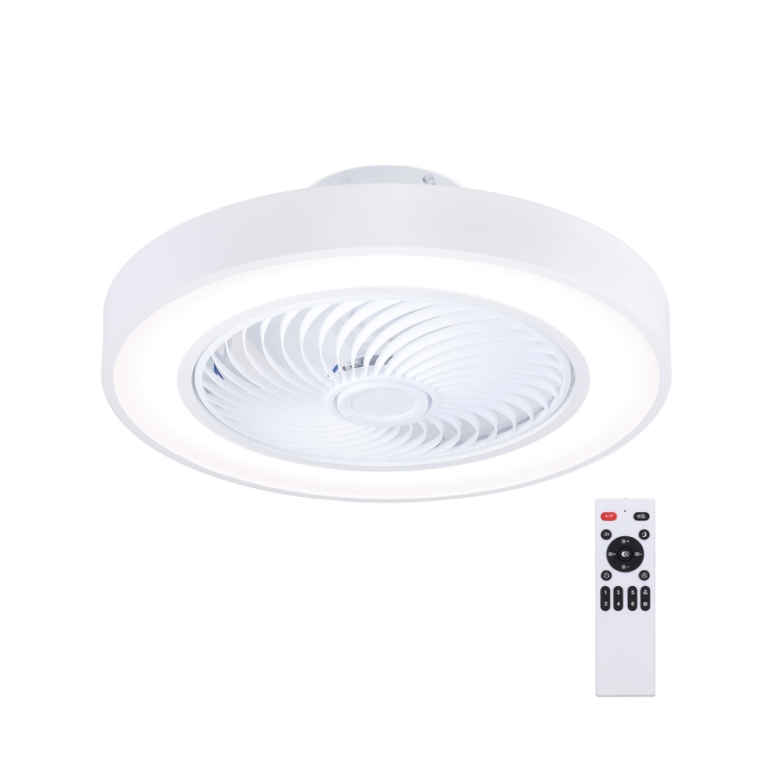 Brilagi - LED hämardatav laevalgusti ventilaatoriga LED/30W/230V 3000-6500K läbimõõt 50 cm valge + kaugjuhtimispult