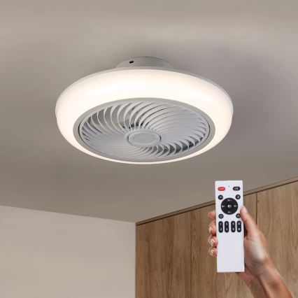 Brilagi - LED Hämardatav laeventilaator valgustiga LED/30W/230V 3000-6500K valge + kaugjuhtimispult