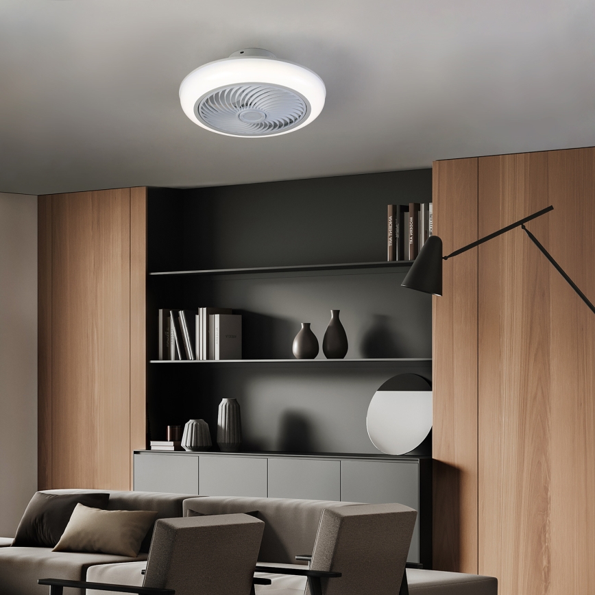 Brilagi - LED Hämardatav laeventilaator valgustiga LED/30W/230V 3000-6500K valge + kaugjuhtimispult