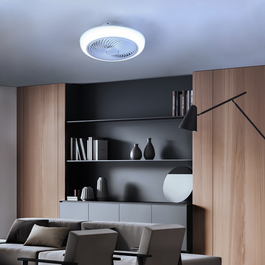 Brilagi - LED Hämardatav laeventilaator valgustiga LED/30W/230V 3000-6500K valge + kaugjuhtimispult