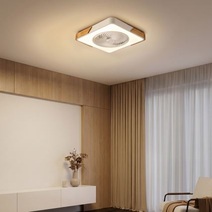 Brilagi - hämardatav LED-laelamp ventilaatoriga LED/30W/230V 3000-6500K valge/tamm + kaugjuhtimispult