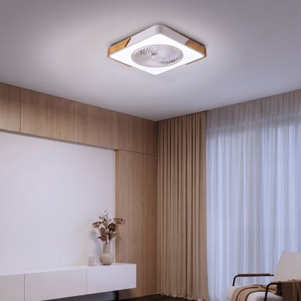 Brilagi - hämardatav LED-laelamp ventilaatoriga LED/30W/230V 3000-6500K valge/tamm + kaugjuhtimispult