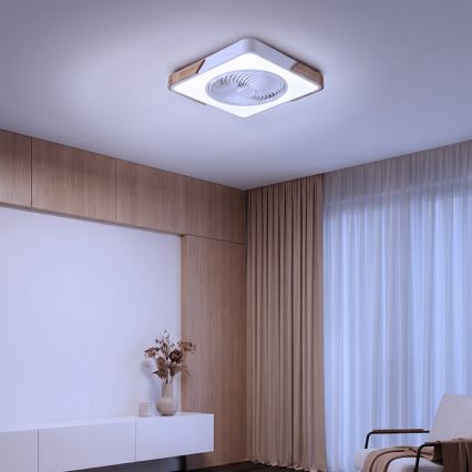 Brilagi - hämardatav LED-laelamp ventilaatoriga LED/30W/230V 3000-6500K valge/tamm + kaugjuhtimispult