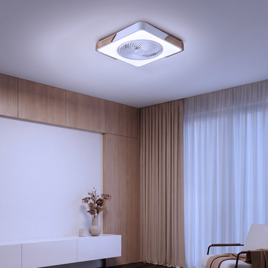 Brilagi - hämardatav LED-laelamp ventilaatoriga LED/30W/230V 3000-6500K valge/tamm + kaugjuhtimispult