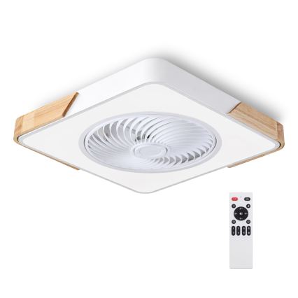 Brilagi - hämardatav LED-laelamp ventilaatoriga LED/30W/230V 3000-6500K valge/tamm + kaugjuhtimispult