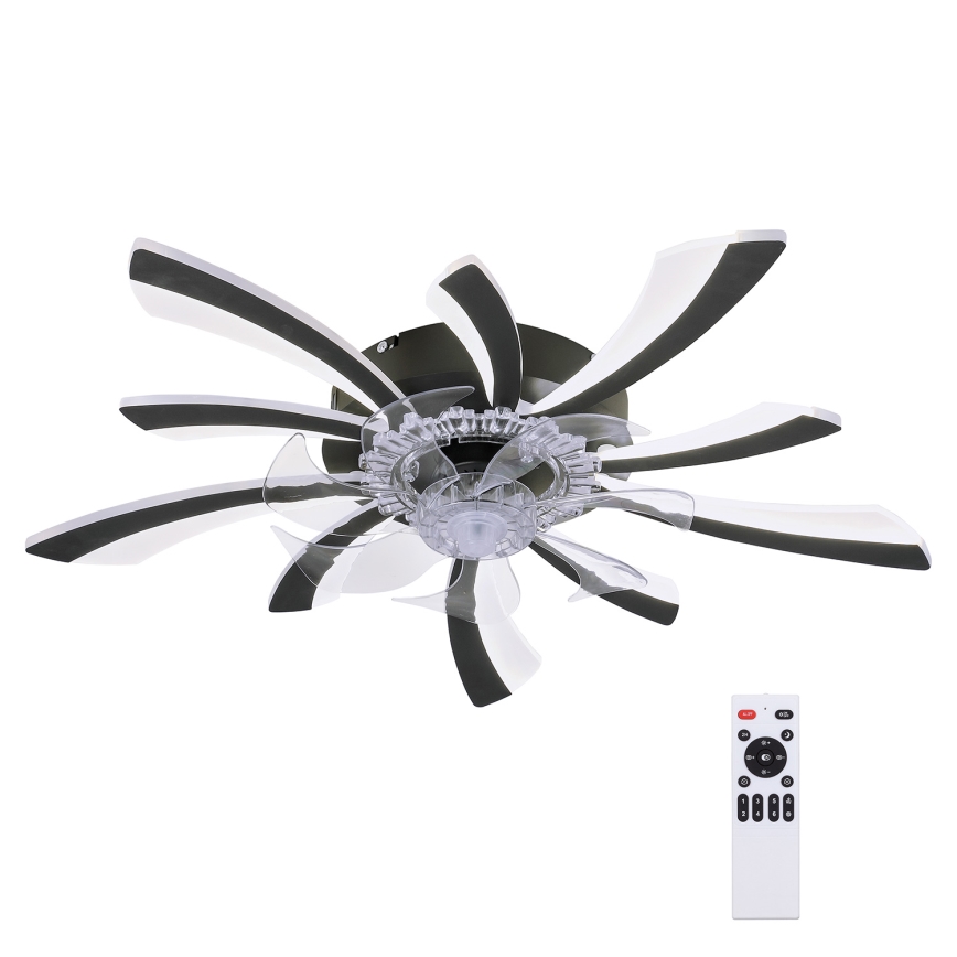 Brilagi - LED Hämardatav laeventilaator valgustiga LED/50W/230V 3000-6500K must + kaugjuhtimispult