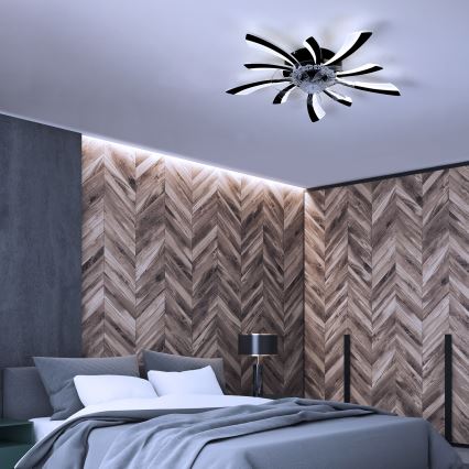 Brilagi - LED Hämardatav laeventilaator valgustiga LED/50W/230V 3000-6500K must + kaugjuhtimispult