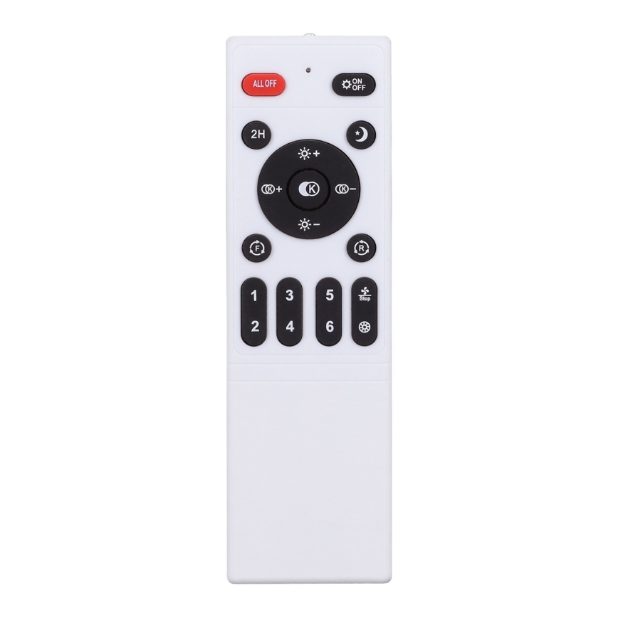 Brilagi - LED Hämardatav laeventilaator valgustiga LED/50W/230V 3000-6500K must + kaugjuhtimispult