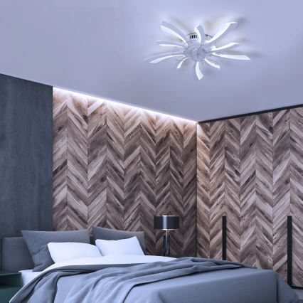 Brilagi - LED Hämardatav laeventilaator valgustiga LED/50W/230V 3000-6500K valge + kaugjuhtimispult